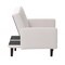 Flash Furniture Stone Faux Linen Split Back Futon Sofa-Wooden Legs HC-1060-STONE-GG - alternate 4